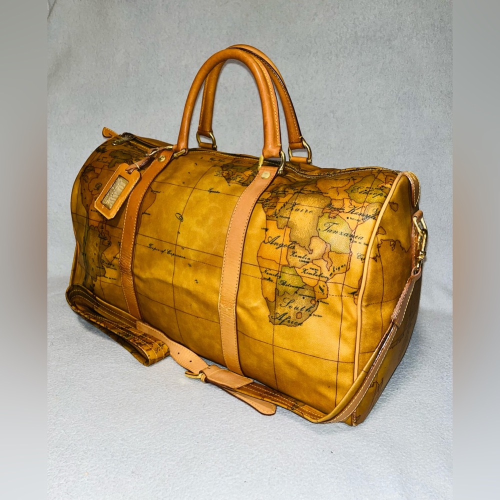 ALVIERO Martini World Map Boston Bag - Picture 2 of 13